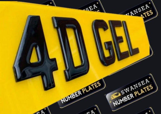 Customizable 4D Gel Plates with Neon Colors - Green, Red, Orange, Blue, or Custom. Precision-cut acrylic letters with neon undercoating, road legal, DVLA and MOT compliant, available in all vehicle sizes, and jet wash friendly. Perfect gift for car enthusiasts.