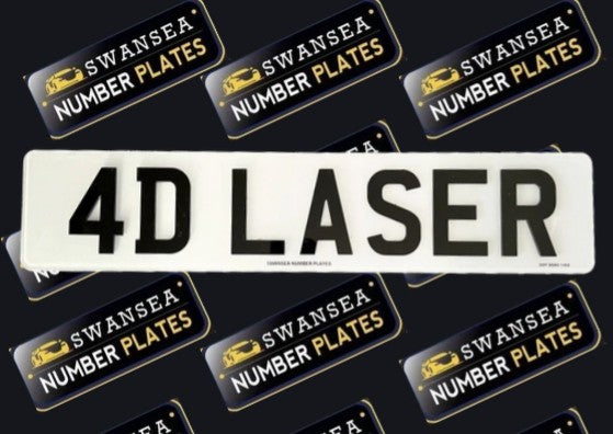 Customizable 4D Gel Plates with Neon Colors - Green, Red, Orange, Blue, or Custom. Precision-cut acrylic letters with neon undercoating, road legal, DVLA and MOT compliant, available in all vehicle sizes, and jet wash friendly. Perfect gift for car enthusiasts.