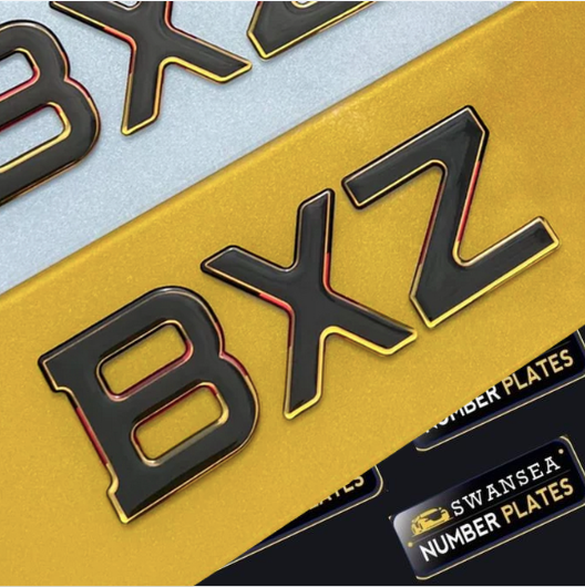 "Premium 3D Gel Plate with German Outline - Customizable License Plates, featuring a raised gel design with a sleek German outline, offering a stylish and personalized option for vehicle registration plates."