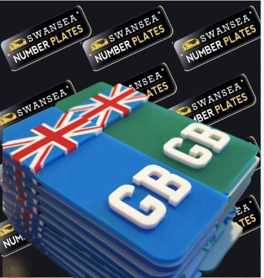 "GB Side Badge - Stylish and Durable Car Emblem, featuring a sleek design, perfect for adding a touch of national pride to your vehicle with long-lasting durability."