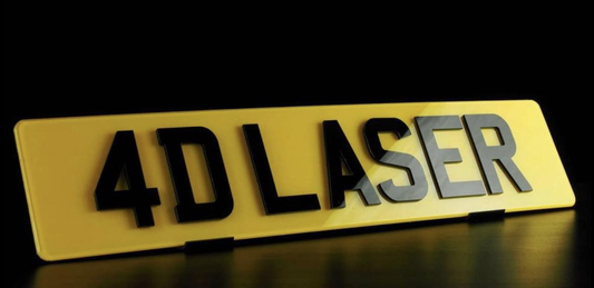 "4D Laser Cut Number Plates - Precision-Cut, Stylish, and Durable License Plates with a Raised 4D Effect for a Modern and Premium Look."