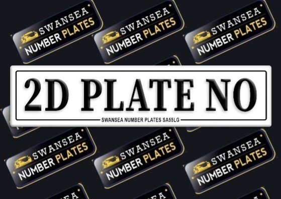 "High-Quality 2D Number Plates - Durable & Stylish Vehicle Registration Plates"