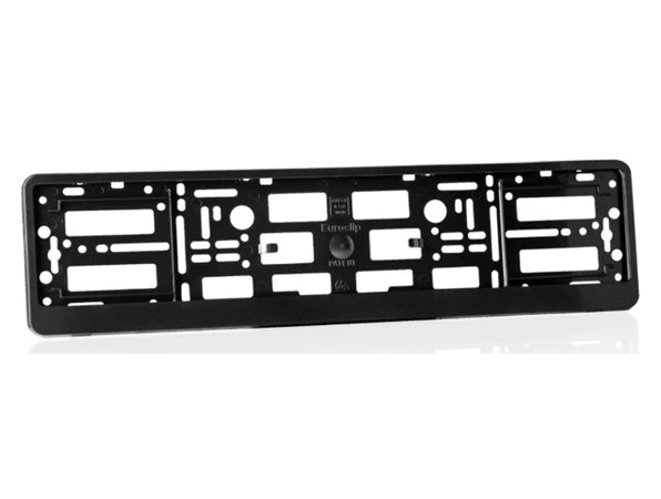 "2X Black ABS Number Plate Surrounds Holder Frame - Universal Fit for All Cars"