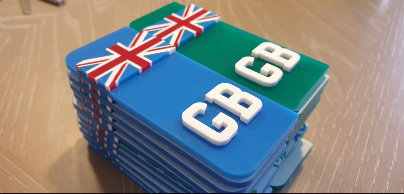 "GB Side Badge - Stylish and Durable Car Emblem"